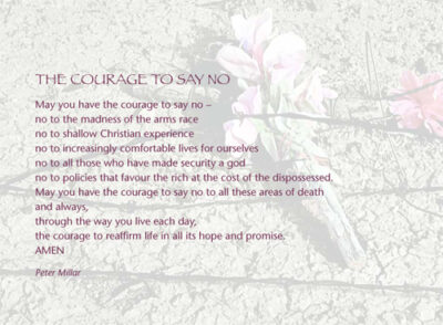 Courage to say no